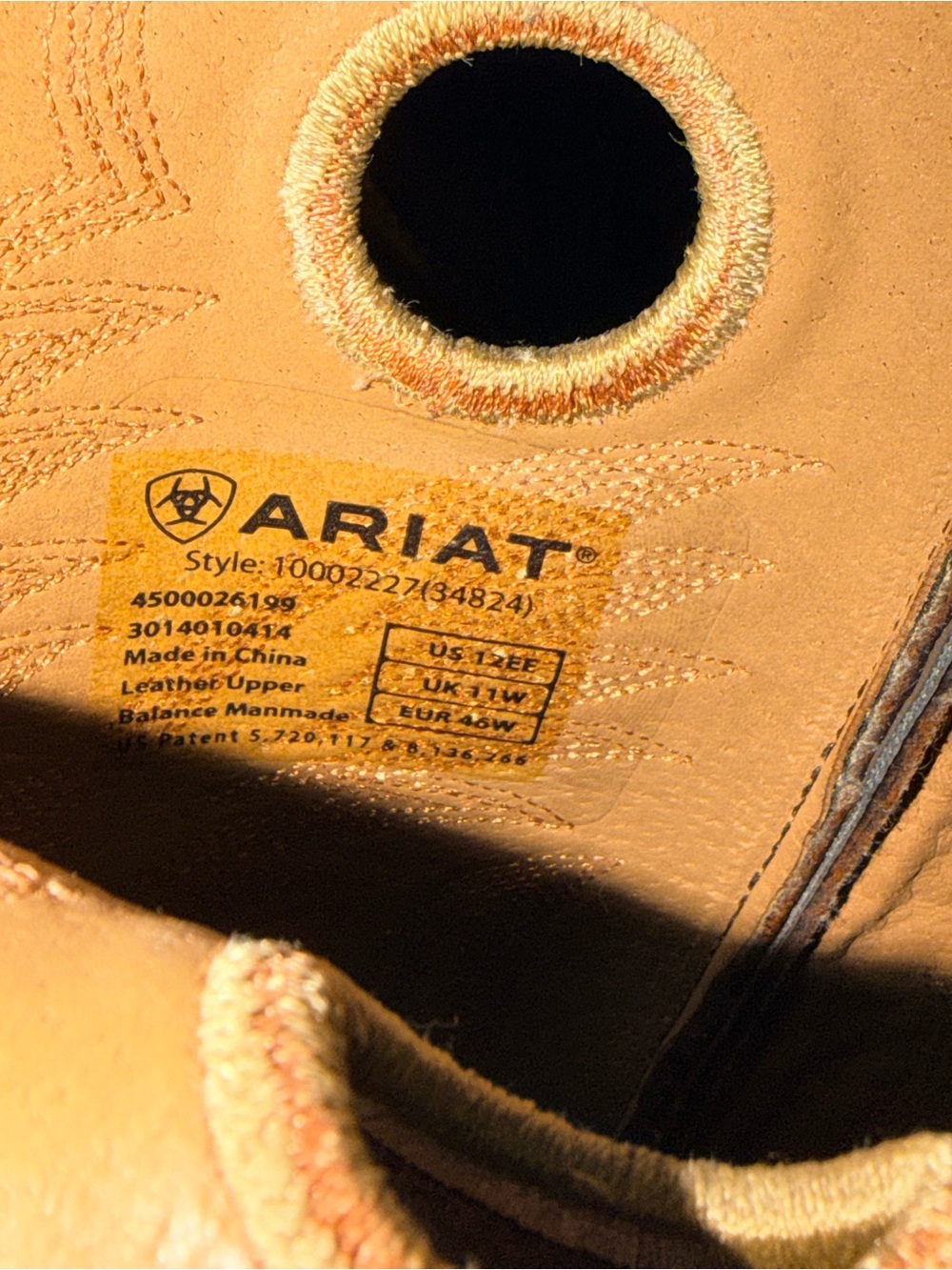 Ariat Men's Brown & Dark Brown Western Cowboy Boots - Picture 2 of 3